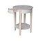 International Concepts Rectangle Phillips Accent Table Includes Drawer, 21 W, 21 L, 28 in H, Wood, Unfinished OT-2128 - alternate 5